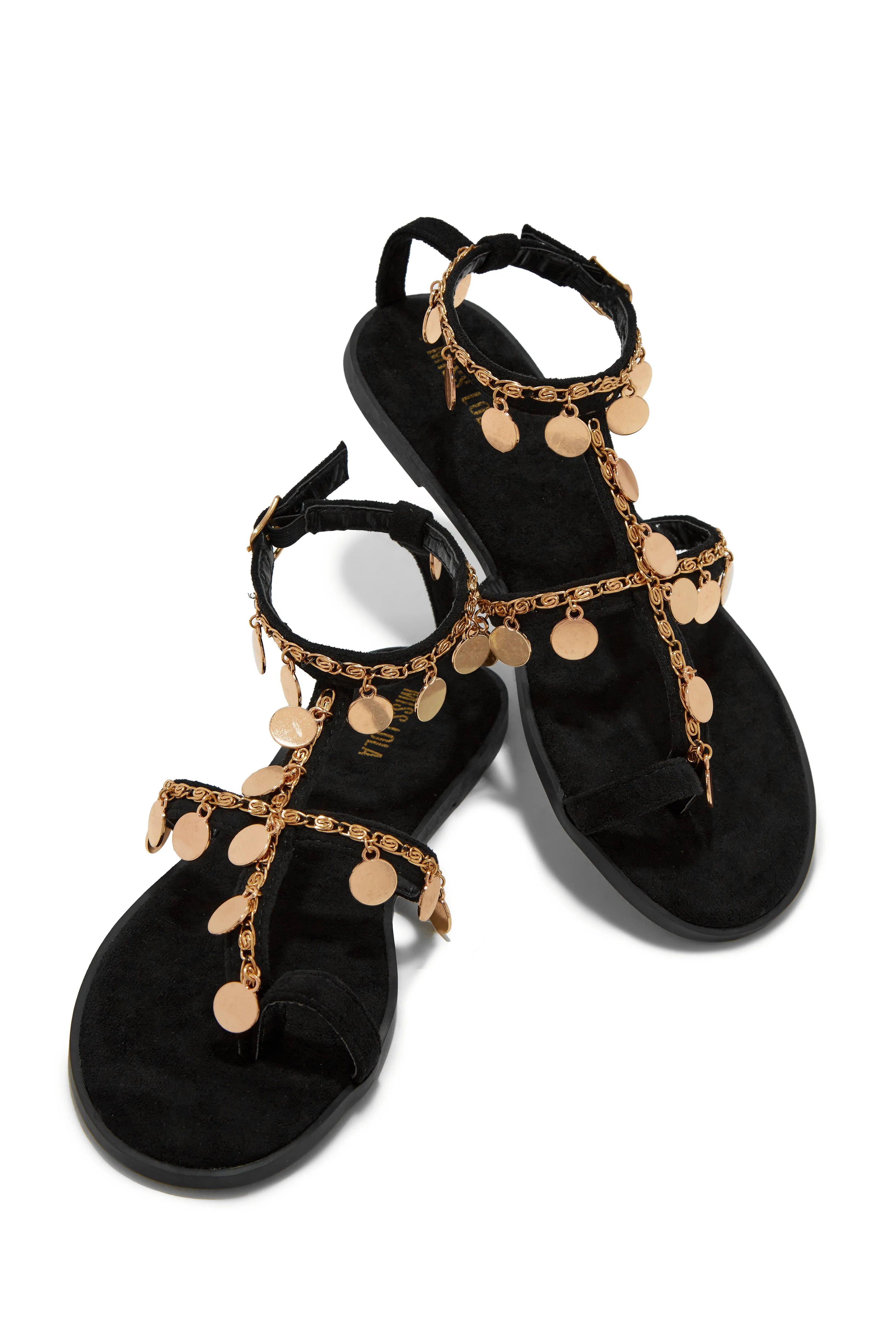 Absolute Paradise Chain Embellished Sandals - White