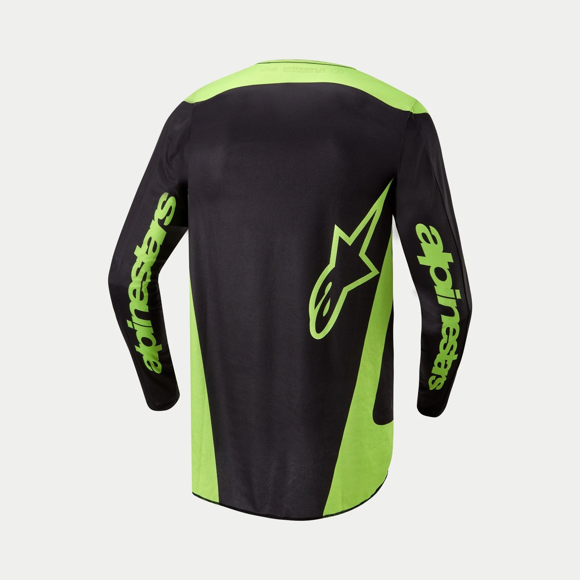 ALPINESTARS 2024 FLUID LURV JERSEY - BLACK FLURO YELLOW