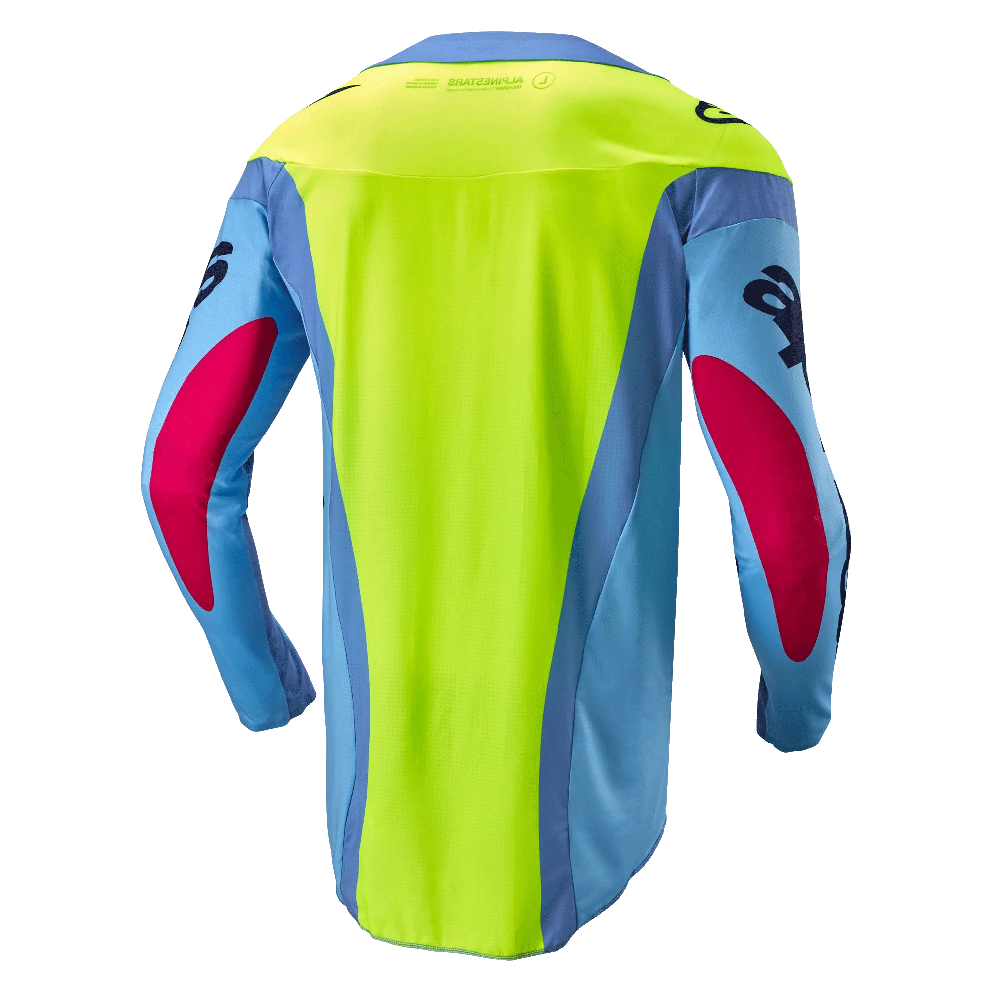 ALPINESTARS 2025 RACER HOLLOW JERSEY - LIGHT BLUE/YELLOW FLUO/RED BERRY