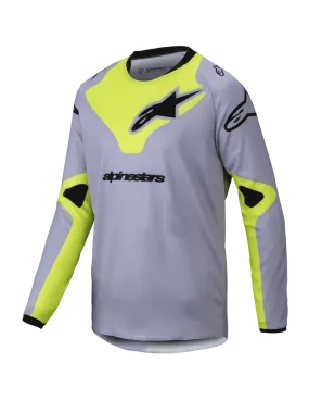 ALPINESTARS 2025 YOUTH RACER VEIL JERSEY - GRAY FLURO-YELLOW