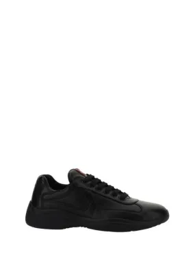 America's Cup Patent Leather Low Top Sneakers Black