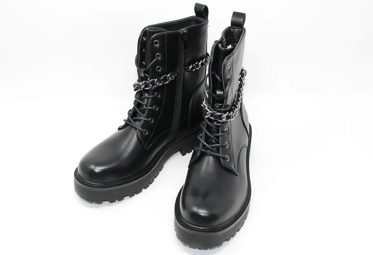 Black Rugged Ankle Boot