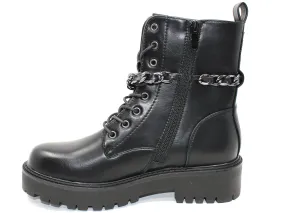 Black Rugged Ankle Boot