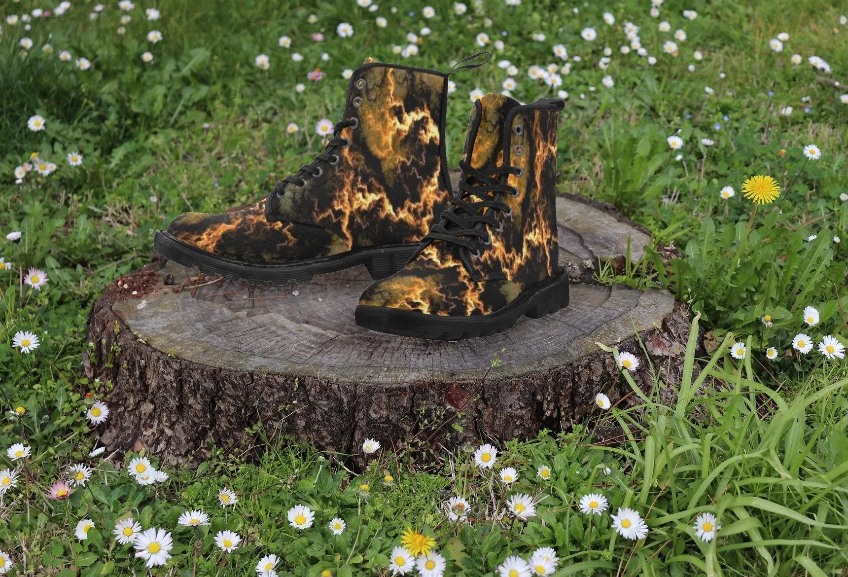 Blazing Sky Canvas Boots