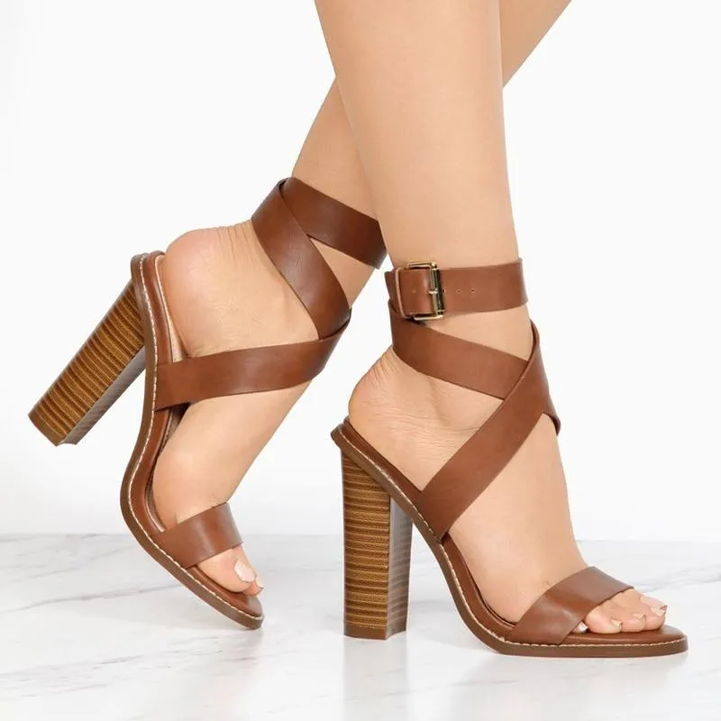 Boho Heeled Buckle Sandals