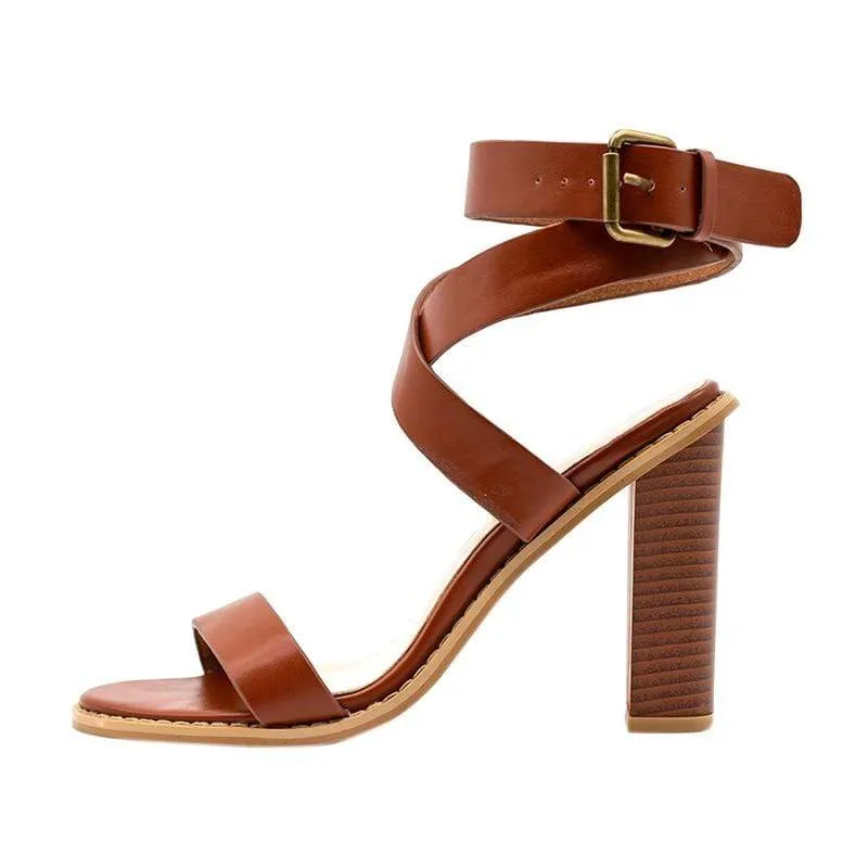 Boho Heeled Buckle Sandals