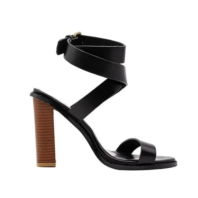 Boho Heeled Buckle Sandals