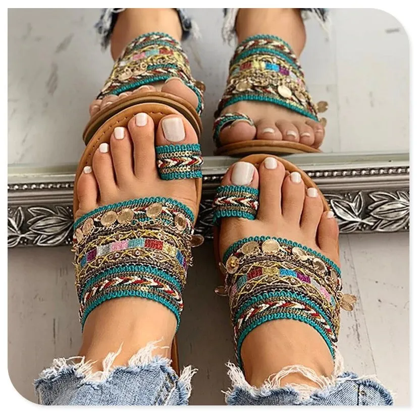 Boho Summer Flat Sandals