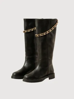 Boots Pier Black In Leather | Alohas