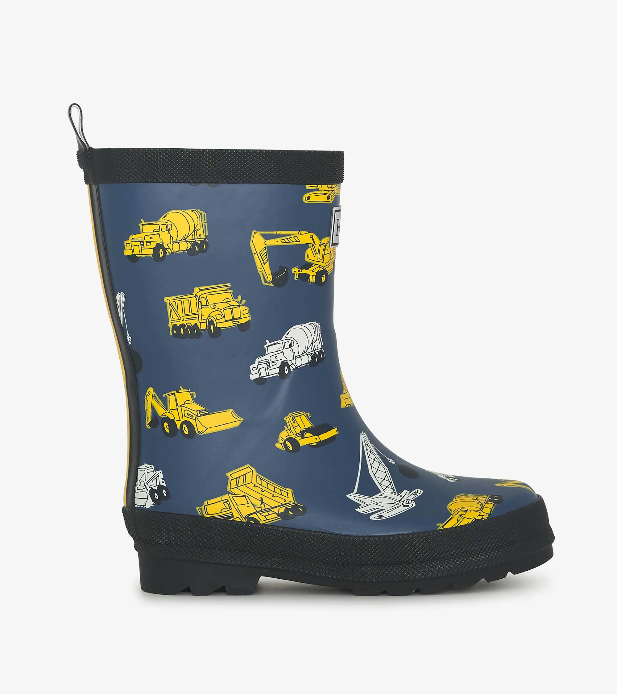 Boys Under Construction Matte Rain Boots