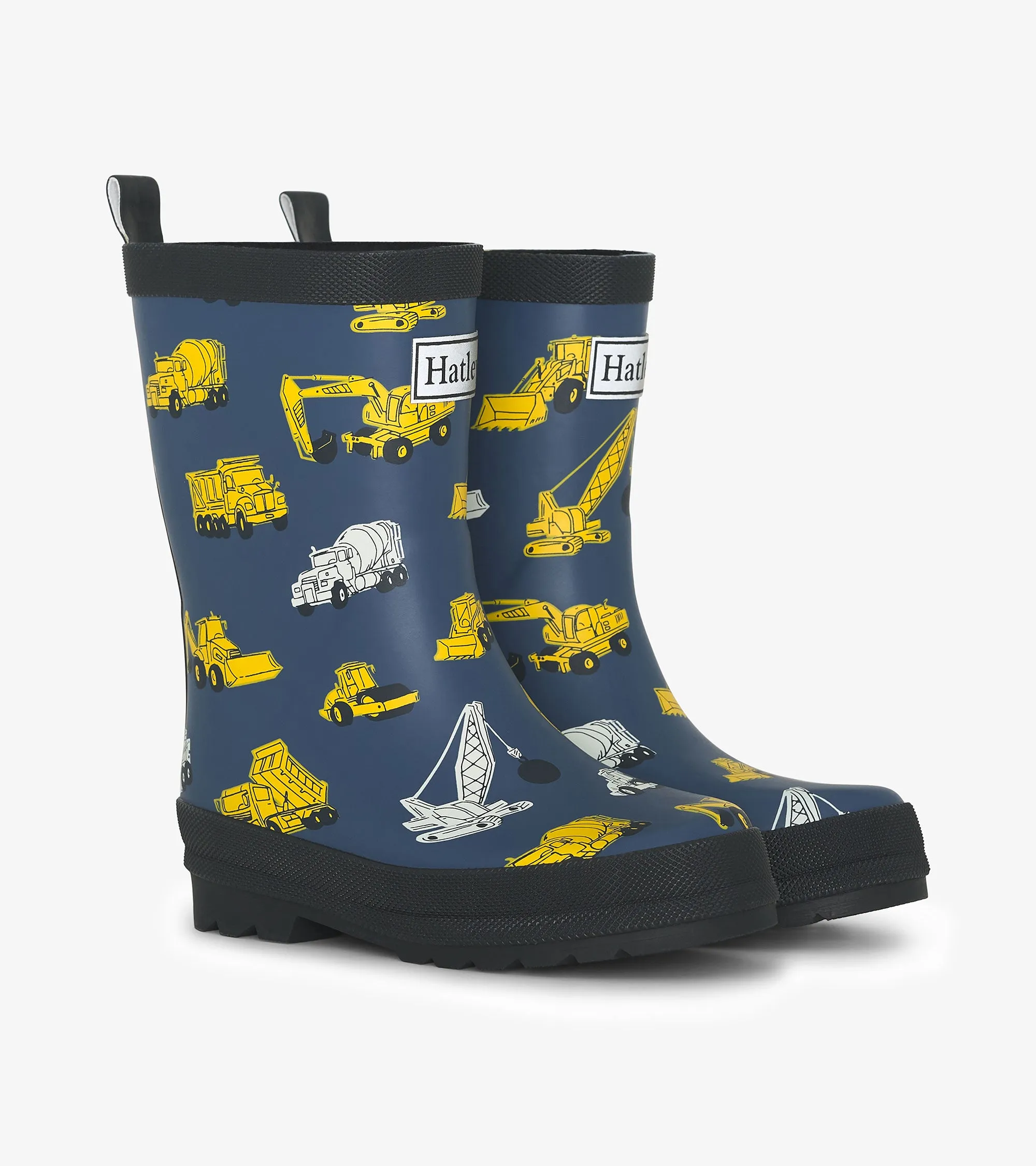 Boys Under Construction Matte Rain Boots