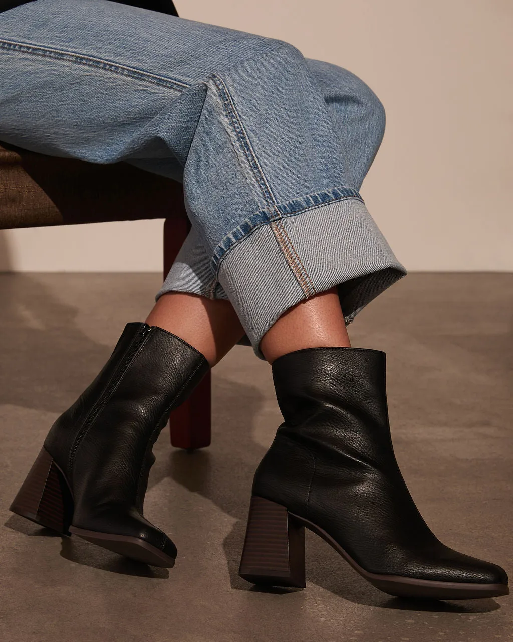 Fall Hues Block Heel Ankle Boots