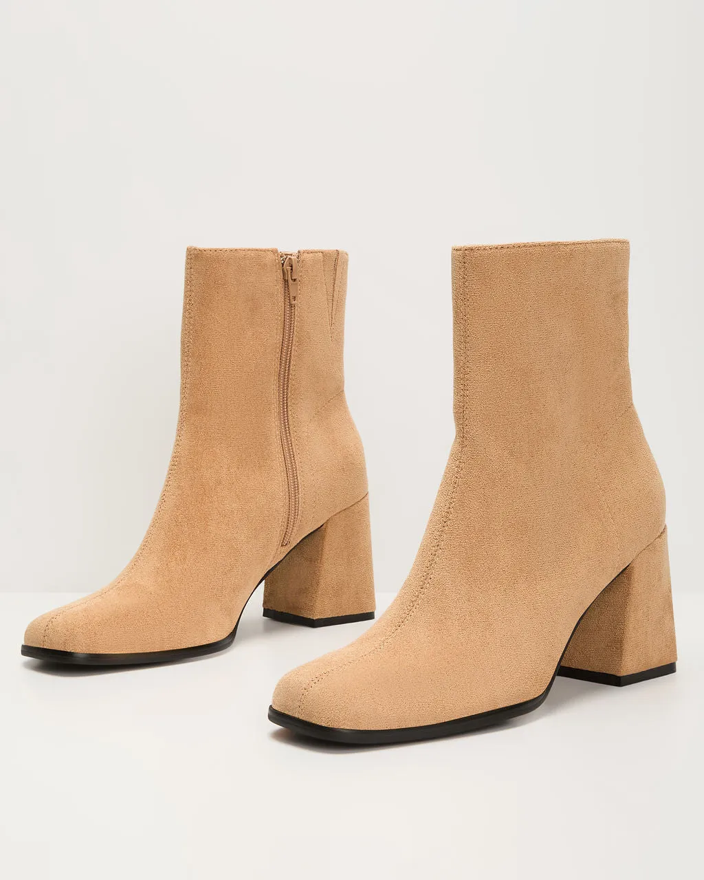 Fall Hues Block Heel Ankle Boots