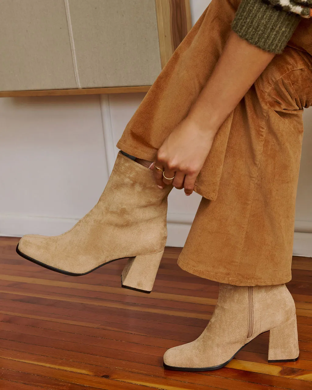 Fall Hues Block Heel Ankle Boots