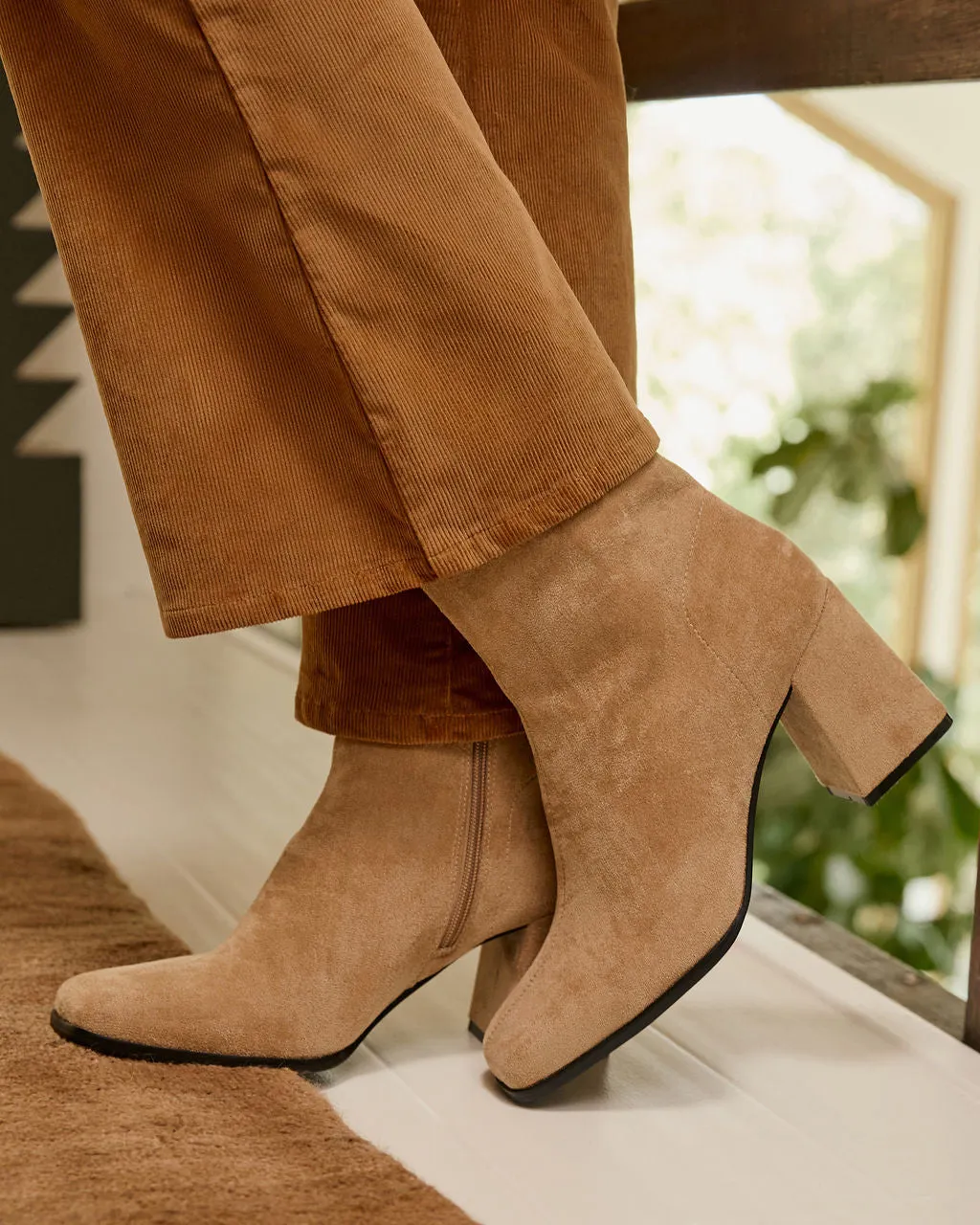 Fall Hues Block Heel Ankle Boots