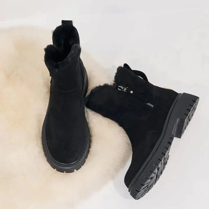 Faux Suede Ankle Boots