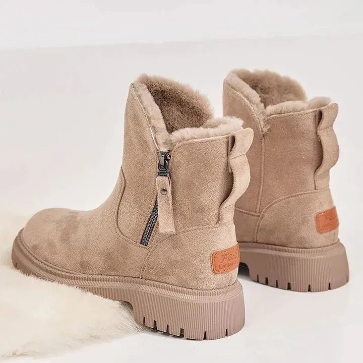 Faux Suede Ankle Boots