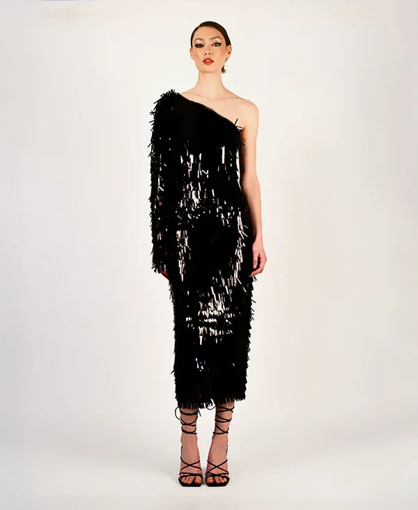 Lazara Fringe Sequin Dress