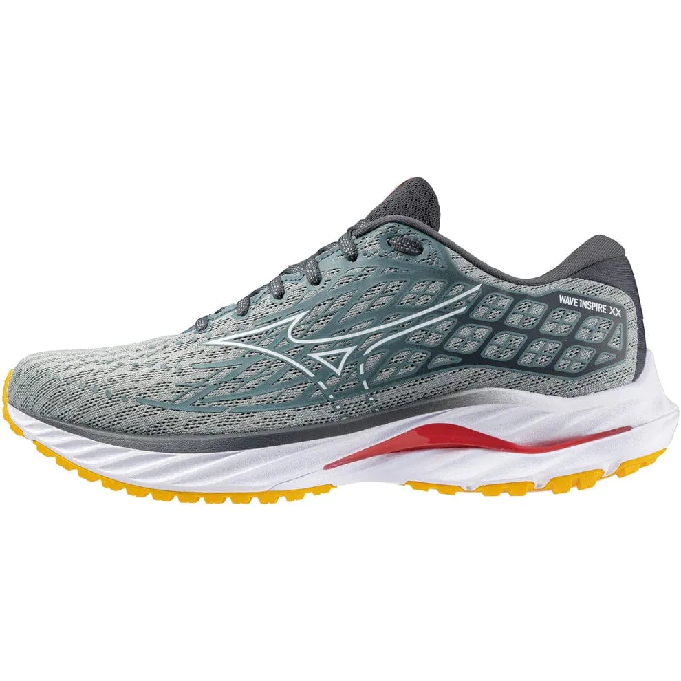 Mizuno Men's Inspire 20 Running Shoes in Abyss/White/Citrus SS24