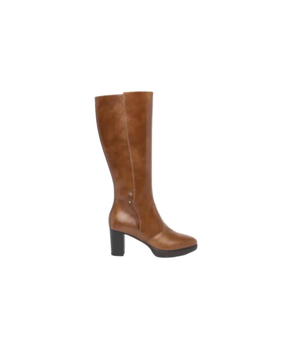 NERO GIARDINI KNEE HIGH BOOTS IN BROWN