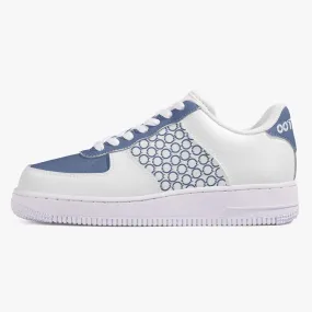 OOTAMAWAE Original Brand Low-Top Leather Sports Sneakers AIR Blue