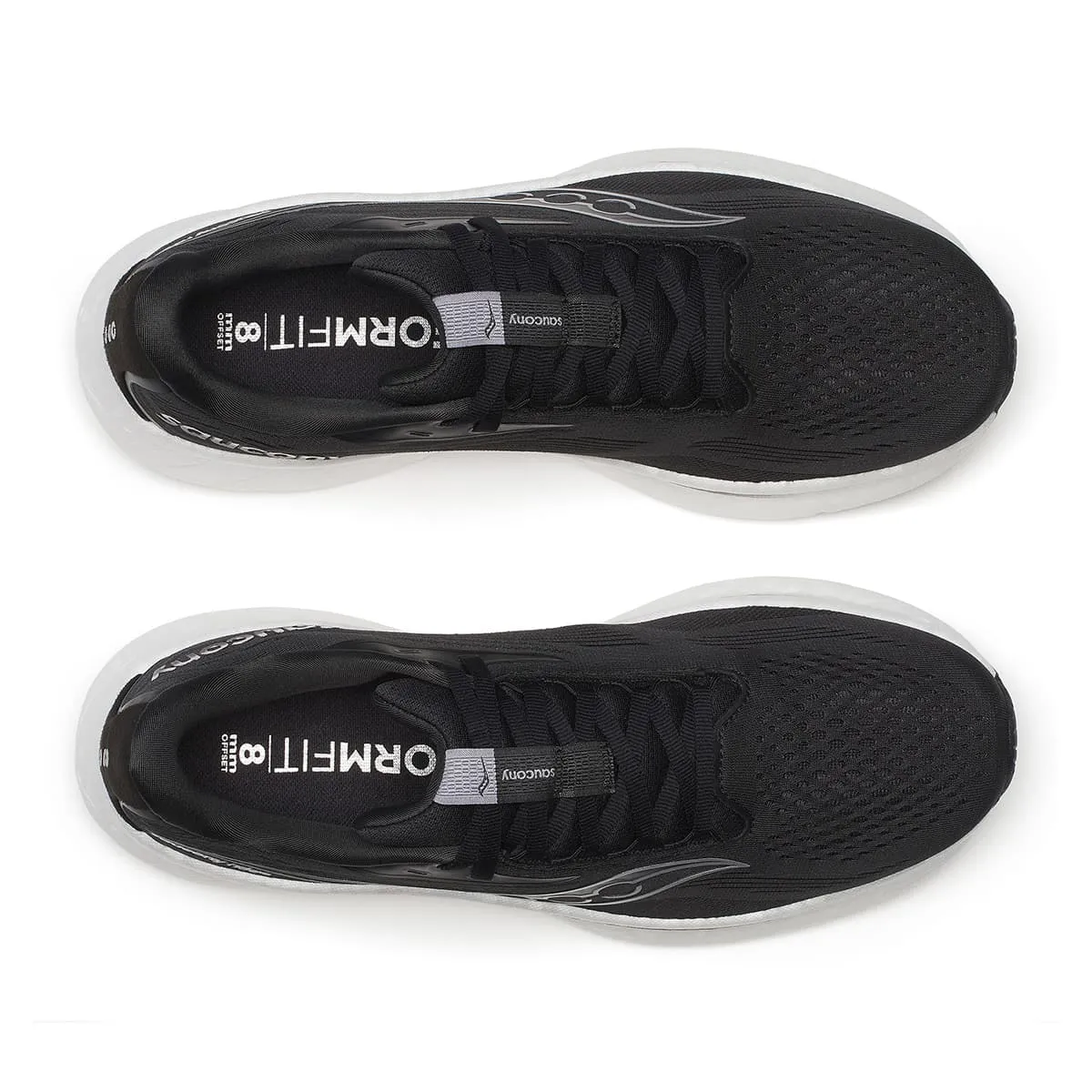 Saucony Ride 18 Mens | Black/white