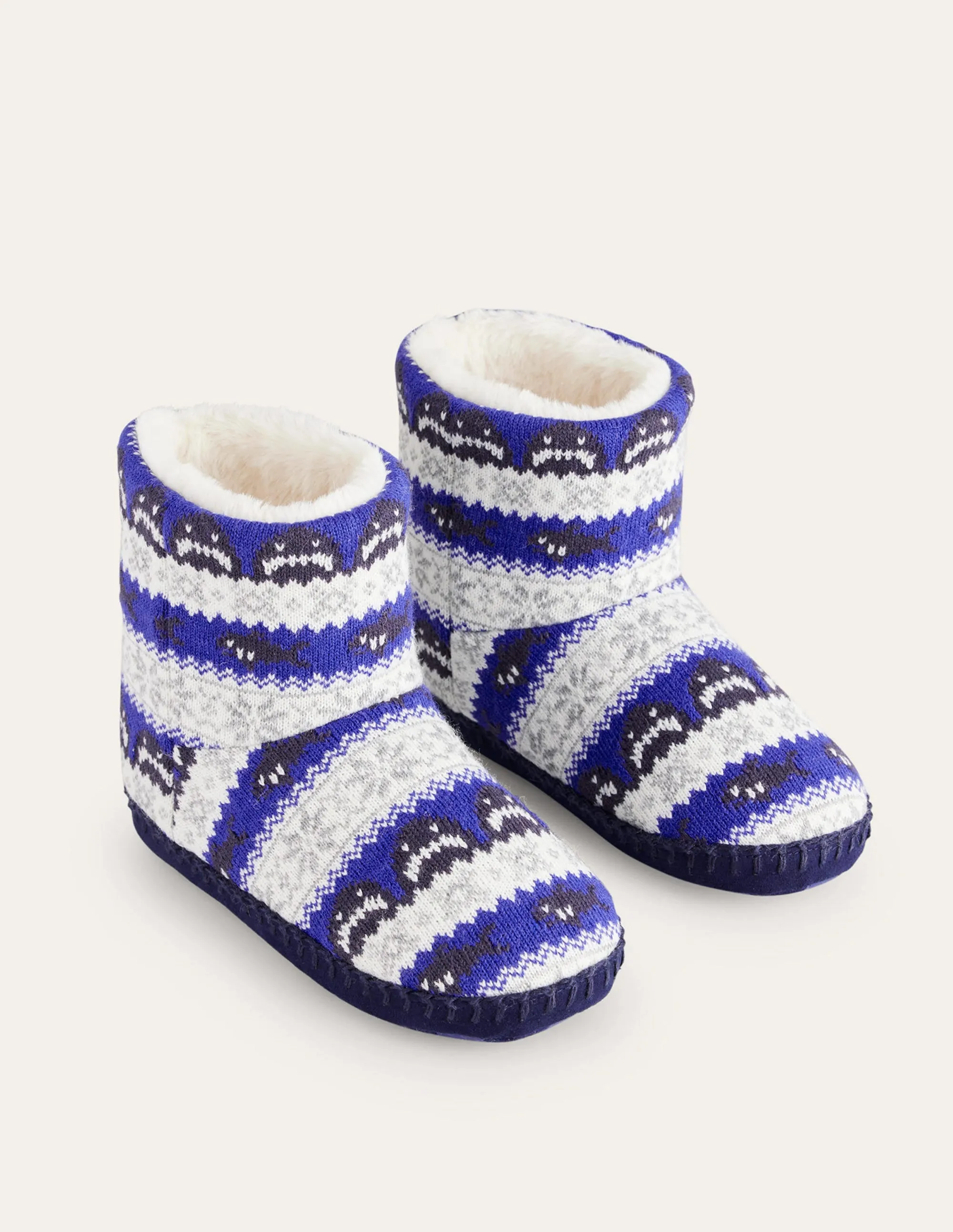 Slipper Boots-Blue Shark