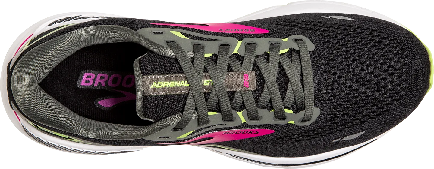 Women's Adrenaline GTS 23 WIDE (037 - Black/Gunmetal/Sharp Green)